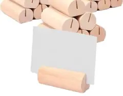 木製 円柱型カードホルダー 14個セット