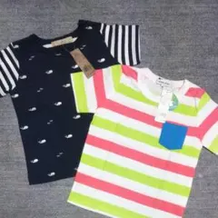 ボーダー Tシャツ、二枚セット