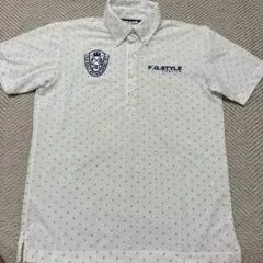 FILA GOLF ポロシャツ ドット柄 ホワイト Mサイズのサムネイル