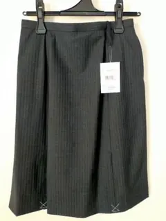 【新品未使用】事務服 プリーツスカート ダークグレー サイズ13号