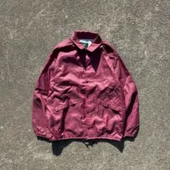 90s vintage USA製　コーチジャケット　ボルドー　ナイロン　短丈