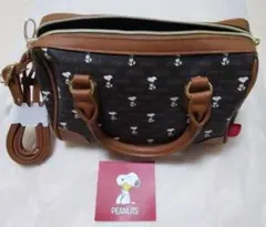 SNOOPYスヌーピー 2WAY ハンドバッグ ショルダーバッグ　しまむら