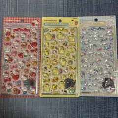 【正規品】ボンボンドロップシール　キティ　シナモロール　ポムポムプリン