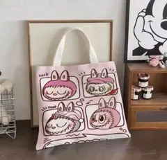 ラブブ　Labubu トートバッグ　ミニ　約27x23 裏側は無地です