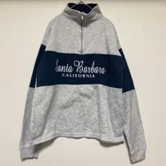 【M】Santa Barbara CALIFORNIA ハーフジップスウェット