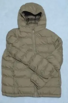 ベージュ フード付き ダウンコート