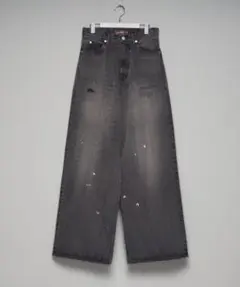 限定品MASU FEATHER BAGGY JEANS BLACK PINK44 - メルカリ