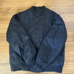 UNIQLO ユニクロ MA-1 ブルゾン フライト中綿ジャケット 黒 XL