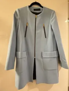 ZARAライトブルーコート 水色