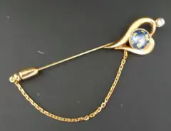 ハート型の七宝焼ブローチ