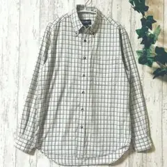 Eddie Bauer チェックシャツ XS 綿100％ 長袖 メンズ