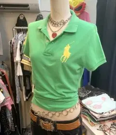 polo ラルフローレン ポロシャツ　ピチ　ビックポニー　 y2k グランジ