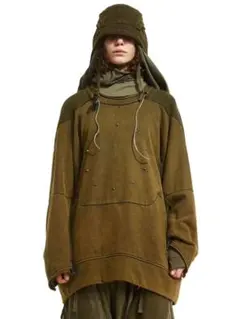 HAMCUS ZipperSleevePullover w/Maya-studs