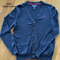 ポロ(ラルフローレン)紺色カーディガン　サイズ160