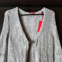 DIESEL グレー ロングカーディガン