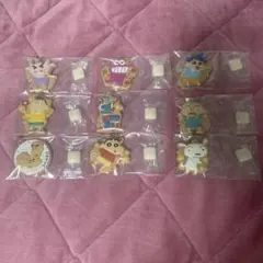 クレヨンしんちゃん　クッキーチャーム　9種類　セミコンプ　マスコットキーホルダー