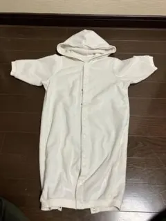 コムサイズムホワイトフリースロンパース 50-70cm秋冬用