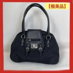 【極美品】Pinky＆Dianne ボストンバッグ ブラック ロゴデザイン