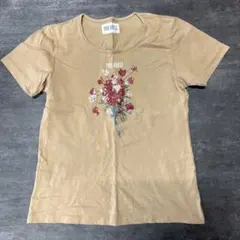 ピンクハウス 花束Tシャツ M ベージュ 美品のサムネイル