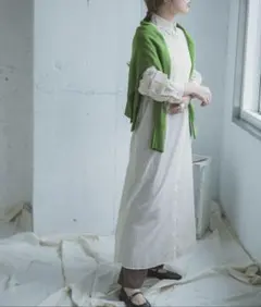 【極美品】アーバンリサーチ ストライプ長袖シャツワンピース　ロング