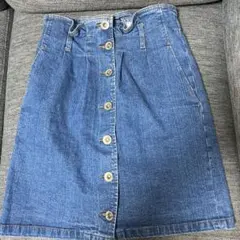 Emsexcite デニムボタンフロントスカート Mサイズ