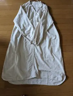 スタディオクリップ❋リネン22%スキッパーワンピース