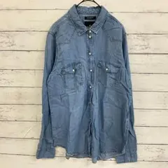 【AMERICAN EAGLE OUTFITTERS】長袖 デニム シャツ Mのサムネイル