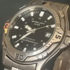 稼働品】ALBA イプシロン チタン クォーツ デイト V732-0R90 - メルカリ