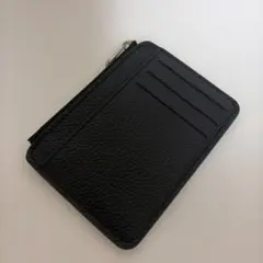 コインケース 黒 パスケース カードケース 小銭 薄型