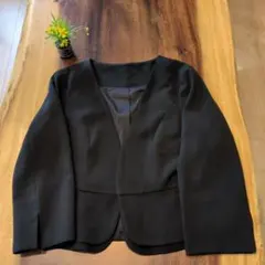 DRESS+ ノーカラージャケット 黒 フォーマル