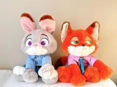 コストコ ズートピアぬいぐるみブランケットジュディ、ニック - メルカリ