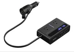 インバーター 12V 100V 車載充電器PD 65W シガーソケット