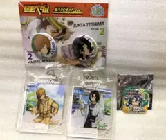 弱虫ペダル　T2 手嶋純太 青八木一　缶バッジ　アクキー　4点セット