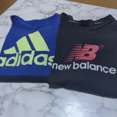 adidas & new balance 長袖カットソー セット140-150