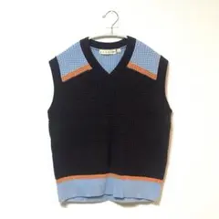 ユニクロ　マルニコラボ ポップコーンニットベスト　ブラウン XL