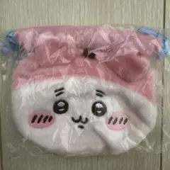 ちいかわ　おかお巾着　古本屋　かにちゃん