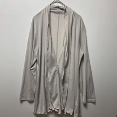 シャルレ ロングカーディガン 薄手 羽織り L レディース ベージュ 体型カバー