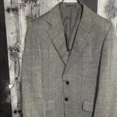 BURBERRY　バーバリー　テーラードジャケット　羊毛　リネン　165　背抜き