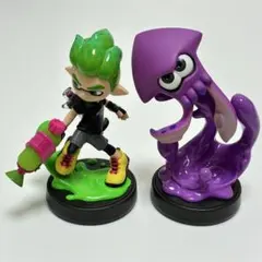 amiibo ボーイネオングリーン イカネオンパープル スプラトゥーン 210