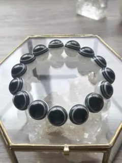 漆黒の天眼石 大玉21mm 希少タイプ ブレスレット - メルカリ