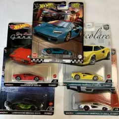 ホットウィール⭐️ランボルギーニ　カウンタックetc etc⚡️新品5台セット✨❗️‼️