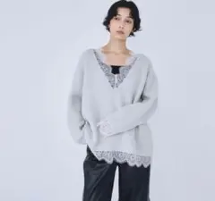 Sea Room Lynn レース付きニットのサムネイル