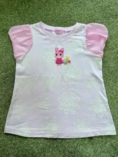最終お値下げ　100cm ホットビスケッツ　ミキハウス　うさこ　ピンク　Tシャツ