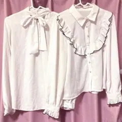 ホワイト　ブラウス　2枚セット