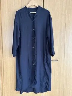 シャツワンピース グレー