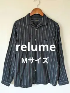 relume（レリューム）マルチストライプ オープンカラーシャツ Mのサムネイル