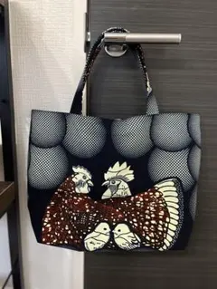 アフリカ布　大きめトートバック