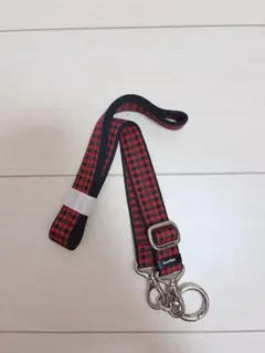 familiar ファミリア スマホストラップ チェック柄