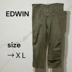 エドウィン 102RS ワークパンツ メンズ ストレート ミリタリー カジュアル