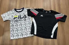 FILA迷彩TシャツとadidasスポーツTシャツセット　アディダスのサムネイル